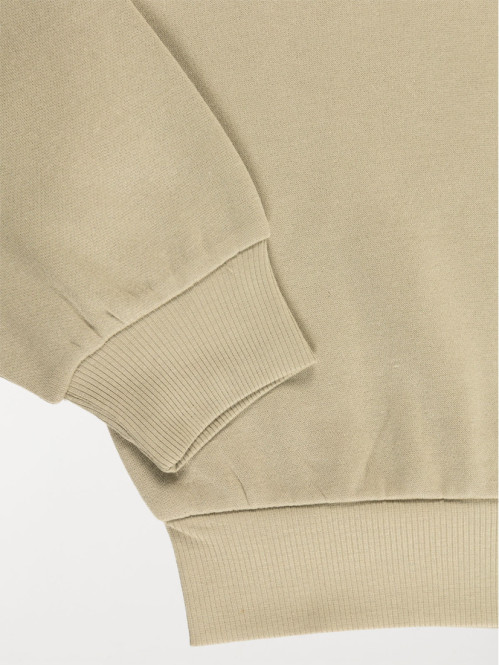 Sweat basique kaki clair fille (XXS-M) Sweat basique kaki clair fille (XXS-M)