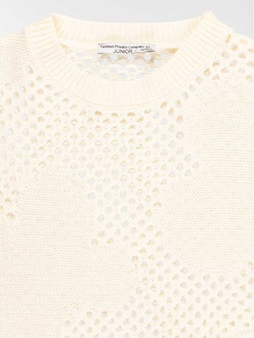 Pull ajouré papillon fille...