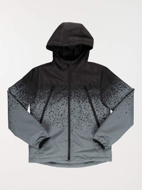 Blouson capuche bicolore...