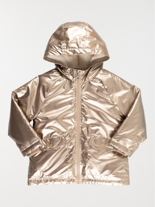 Manteau coloris bronze fille (3-12A)