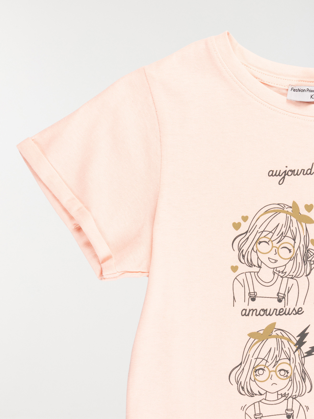 Tee-shirt humeur du jour fille (3-12A) Tee-shirt humeur du jour fille (3-12A)