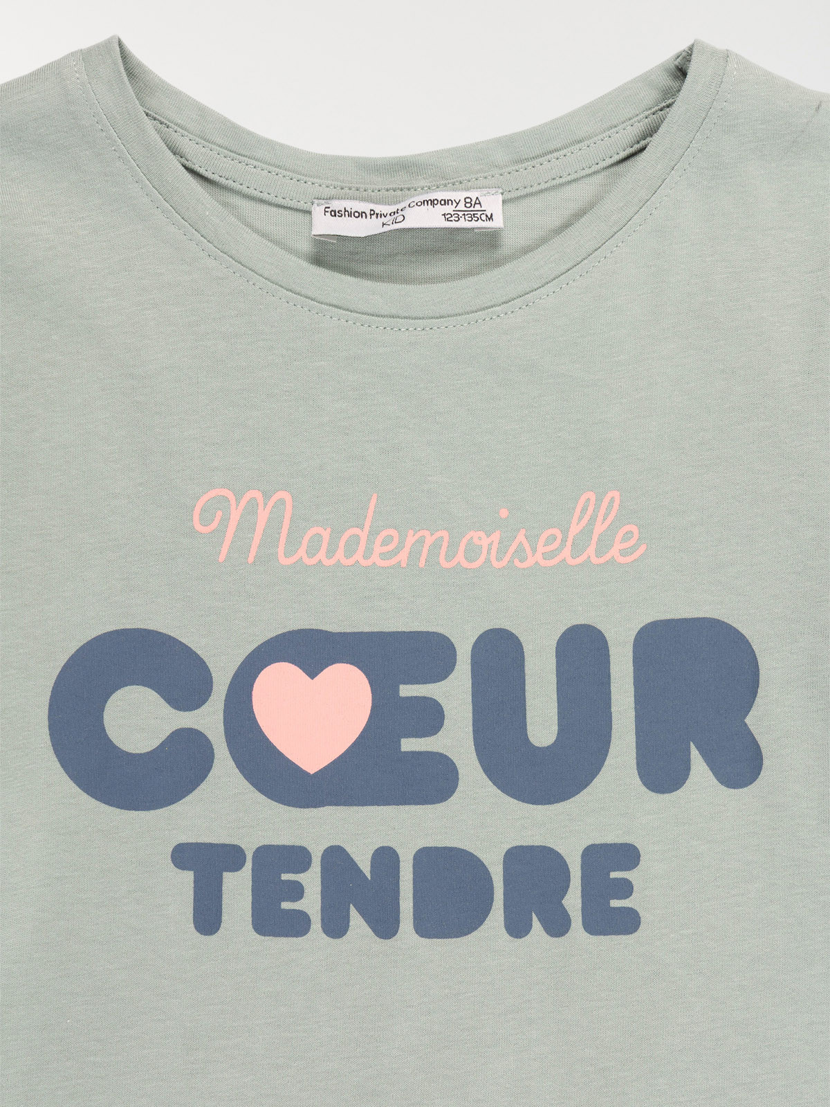 Tee-shirt coeur tendre fille (3-12A)