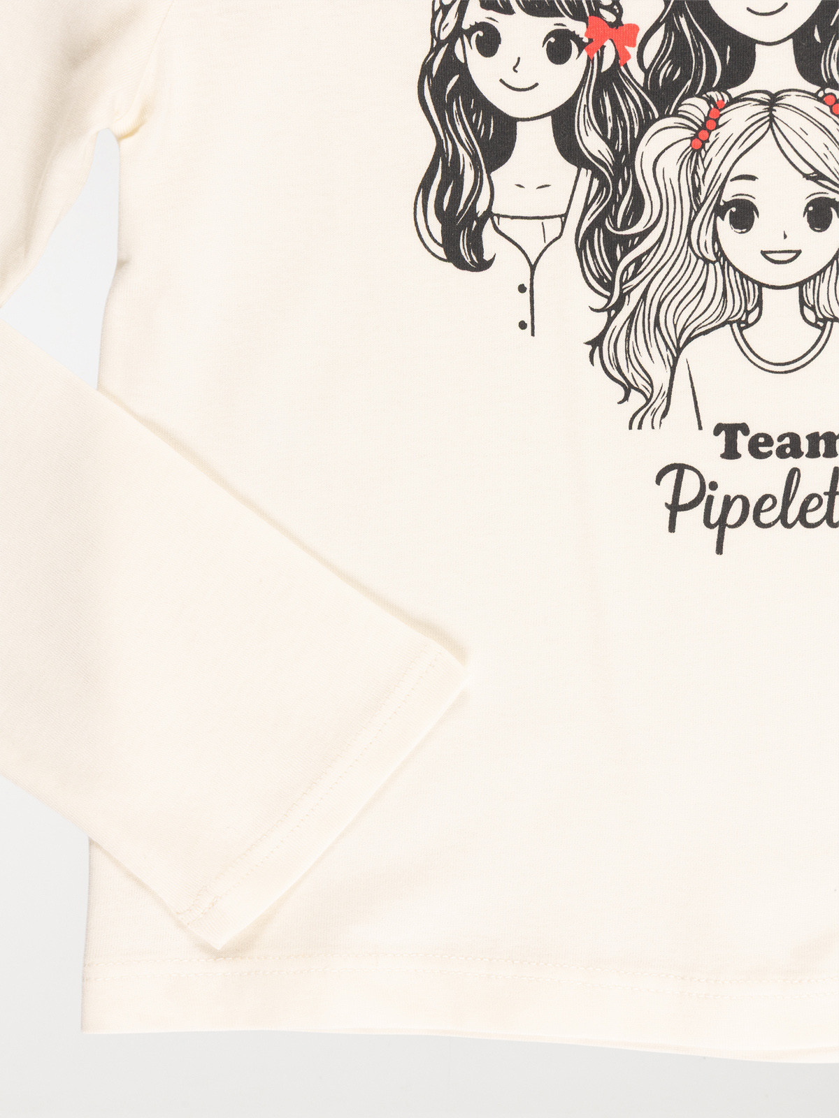 Tee-shirt team pipelettes fille (3-12A) Tee-shirt team pipelettes fille (3-12A)