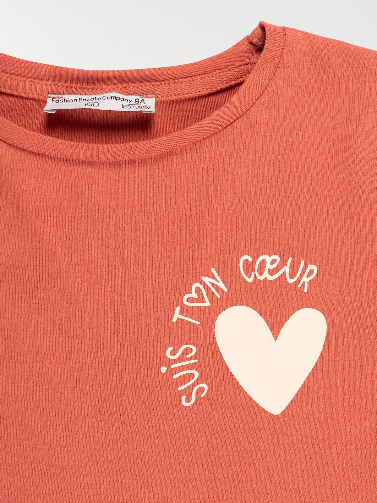 Tee-shirt suis ton coeur fille (3-12A)