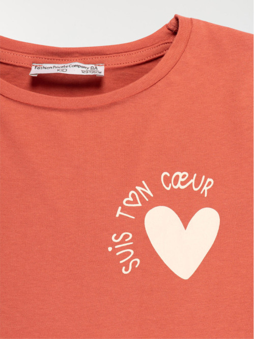 Tee-shirt suis ton coeur...