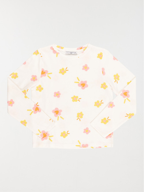 Tee-shirt fleuri fille (3-12A)