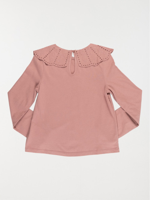 T-shirt col claudine fille...