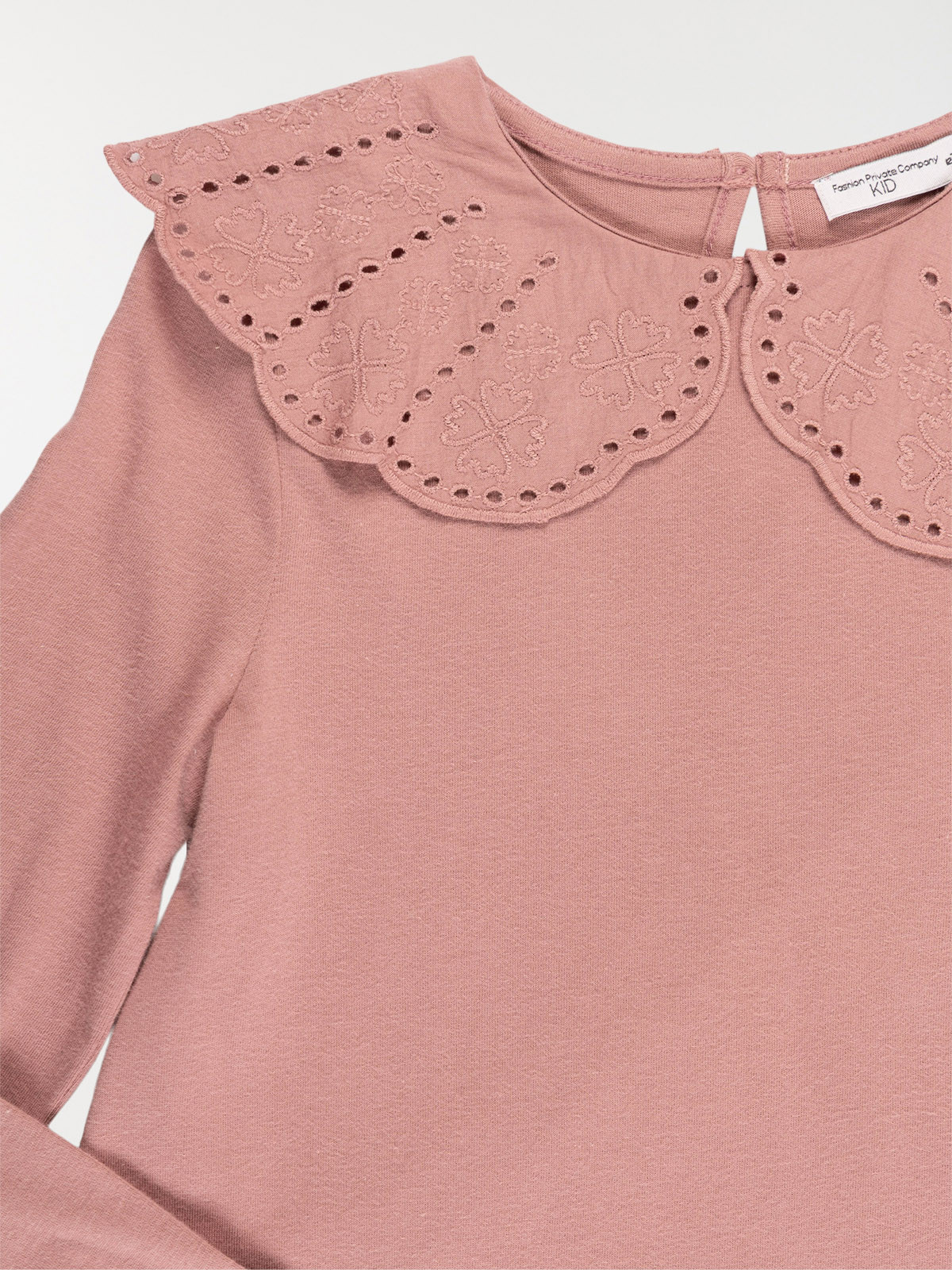 T-shirt col claudine fille (3-12A)