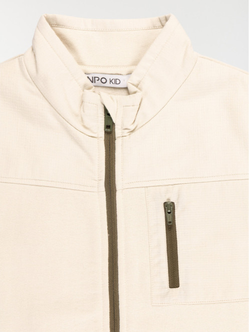 Sweat zippé col montant...