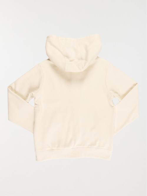 Sweat uni zippé à capuche...