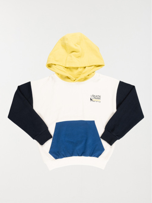 Sweat capuche multicolore...