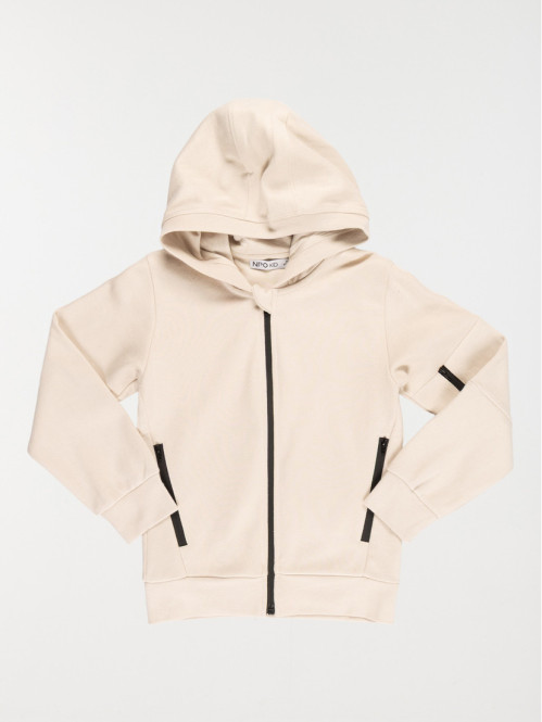 Sweat capuche zippé garçon...