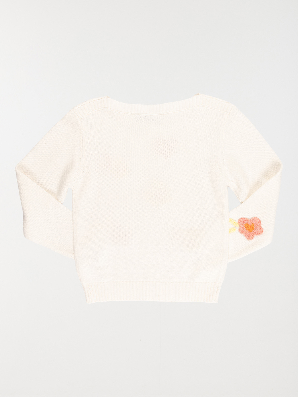 Pull fleurs brodées fille (3-12A)