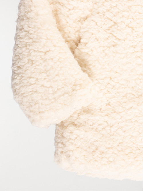 Manteau doux à capuche...