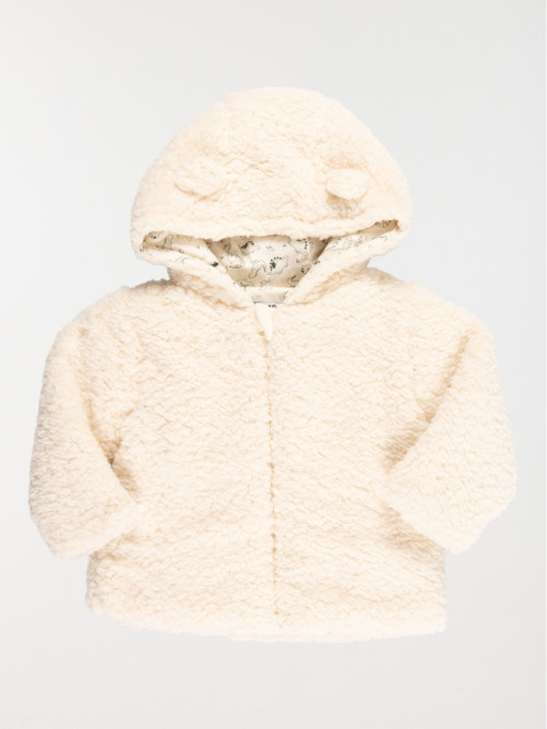 Manteau doux à capuche...