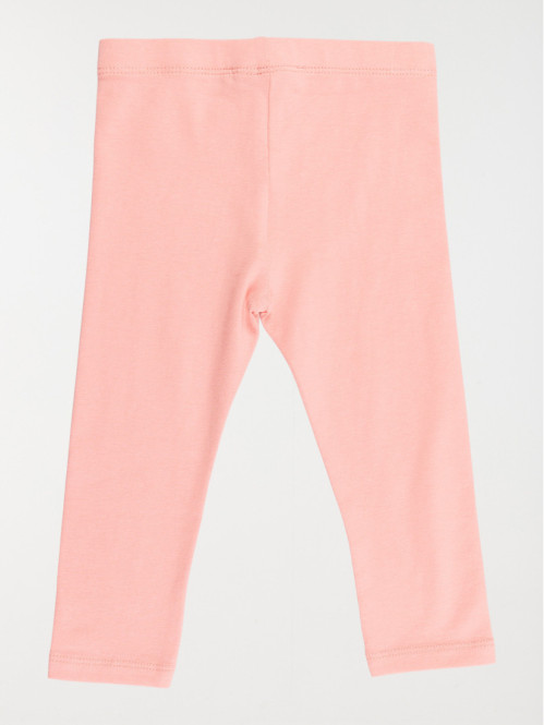 Legging uni rose fille (3-36M) Legging uni rose fille (3-36M)