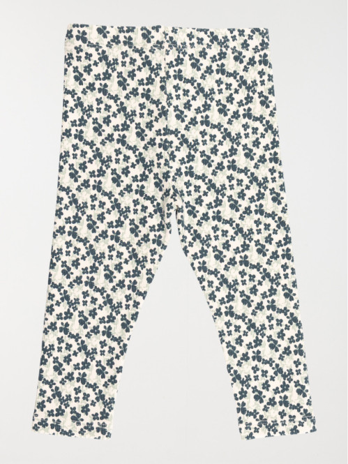 Legging côtelé fleuri fille...