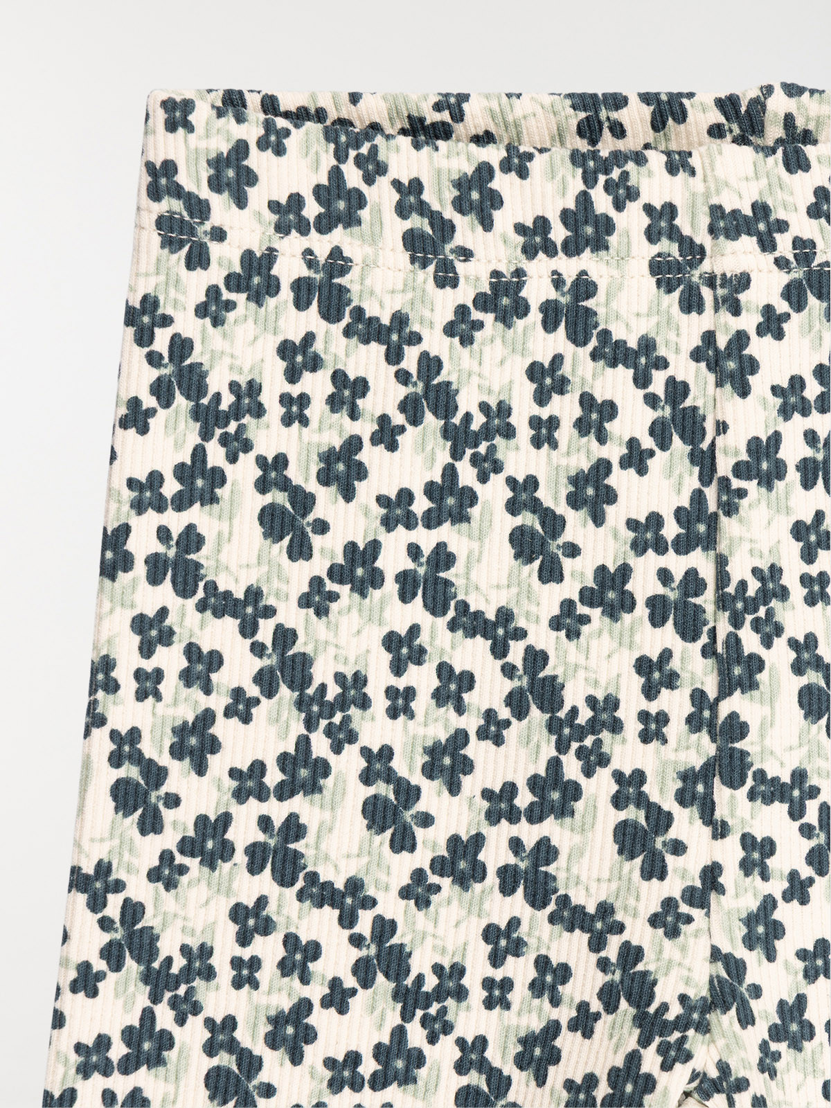 Legging côtelé fleuri fille (3-36M)