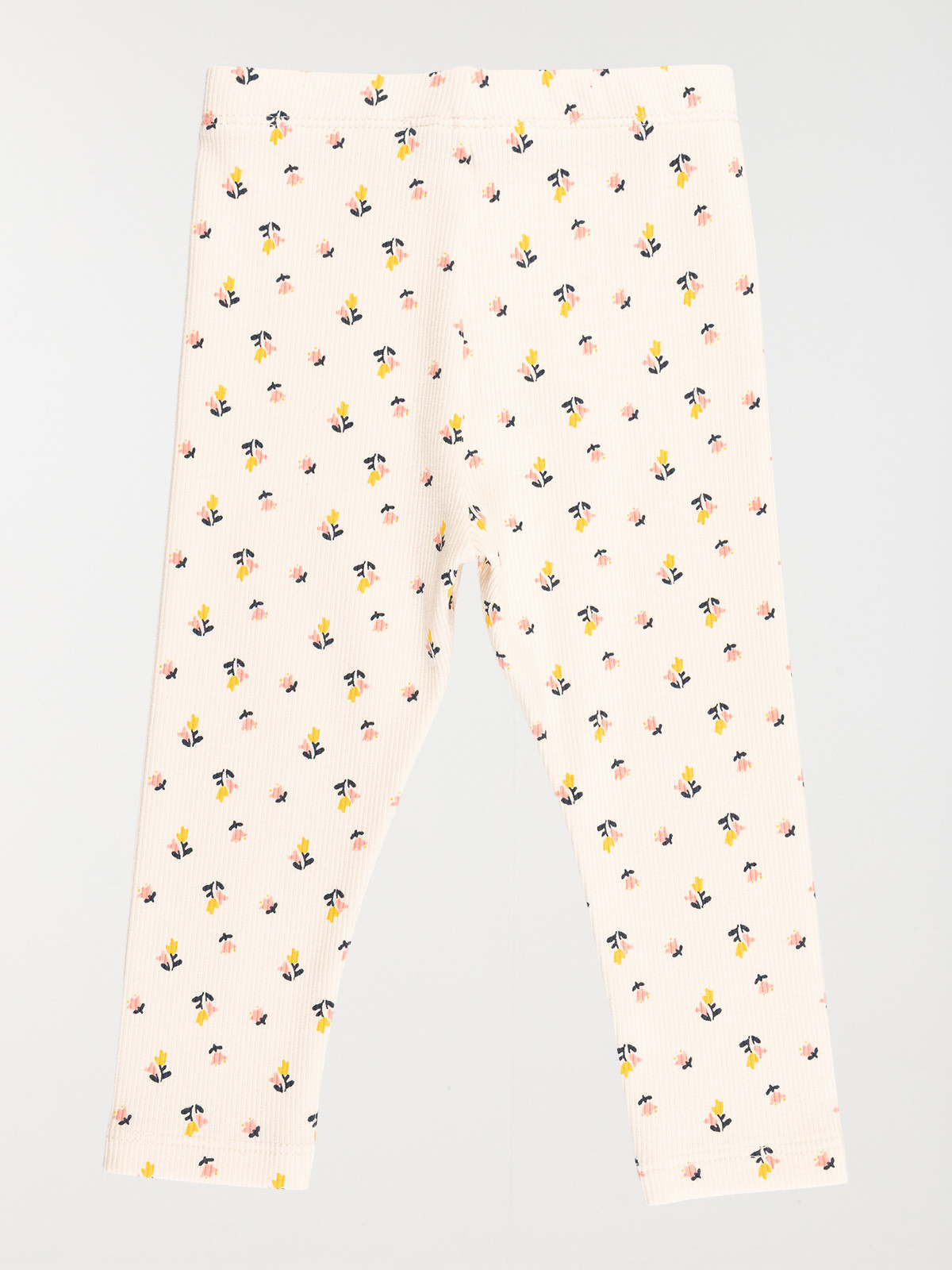 Legging fille cotelé fleuri (3-36M) Legging fille cotelé fleuri (3-36M)