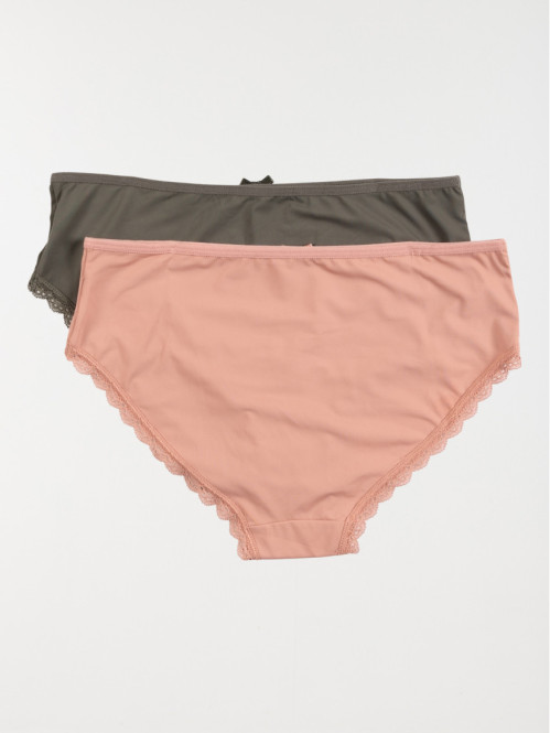 Lot 2 shorties unis femme...