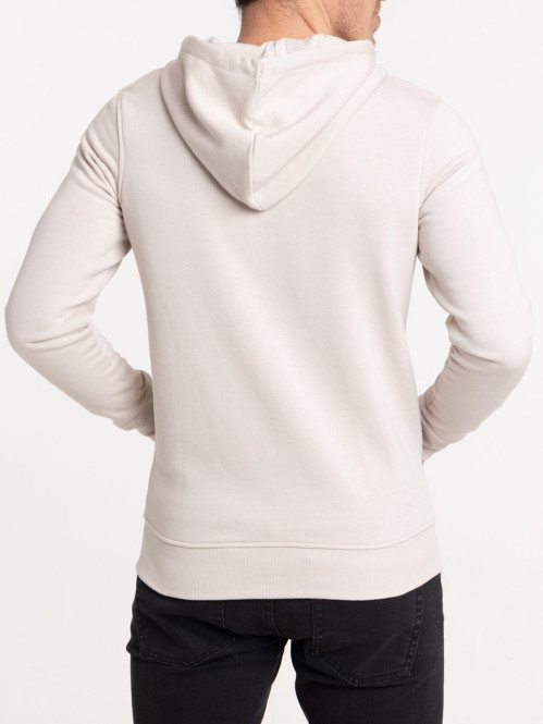 Sweat capuche homme coloris craie Sweat capuche homme coloris craie