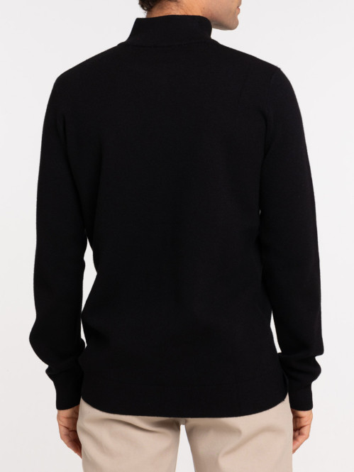 Pull col montant zippé homme
