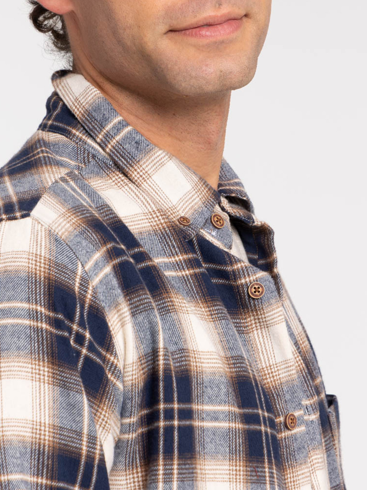 Chemise à carreaux mastic homme Chemise à carreaux mastic homme