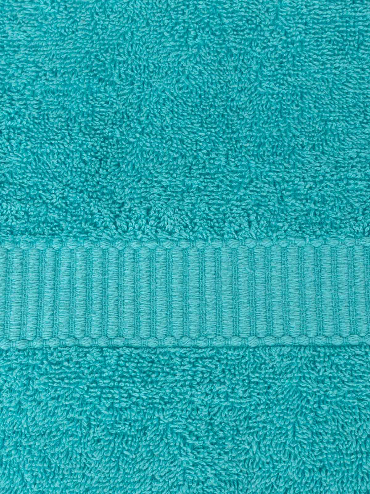 Serviette de toilette turquoise 50x90 cm