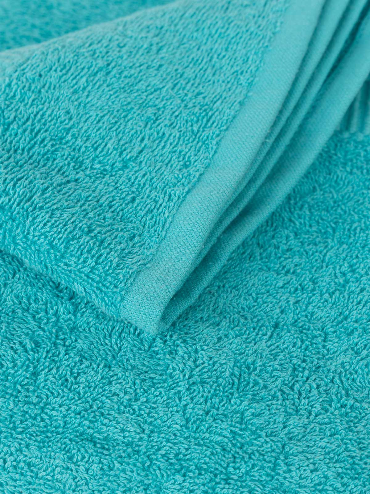 Serviette de toilette turquoise 50x90 cm