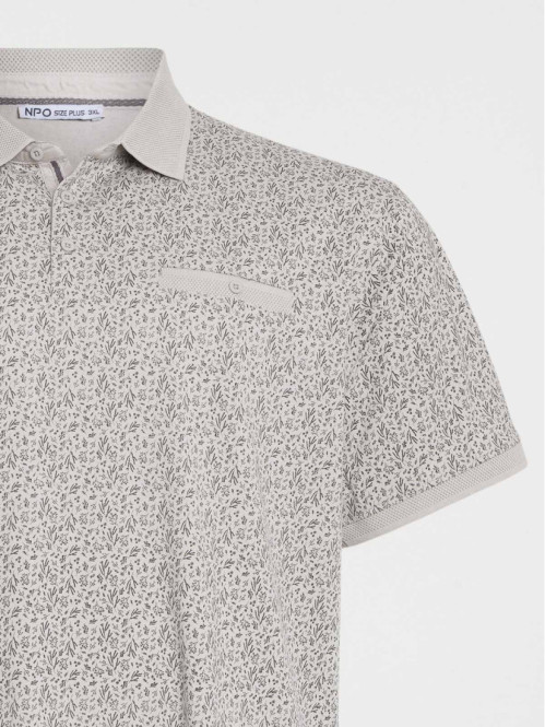 Polo fleuri grande taille...