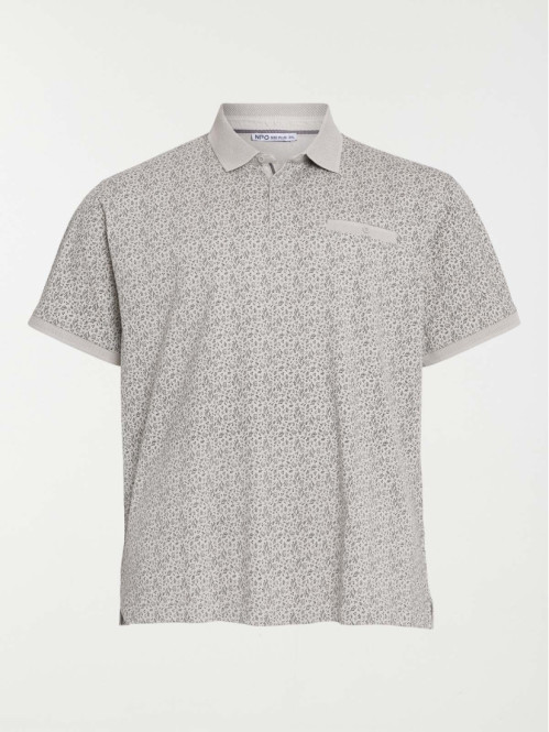 Polo fleuri grande taille...