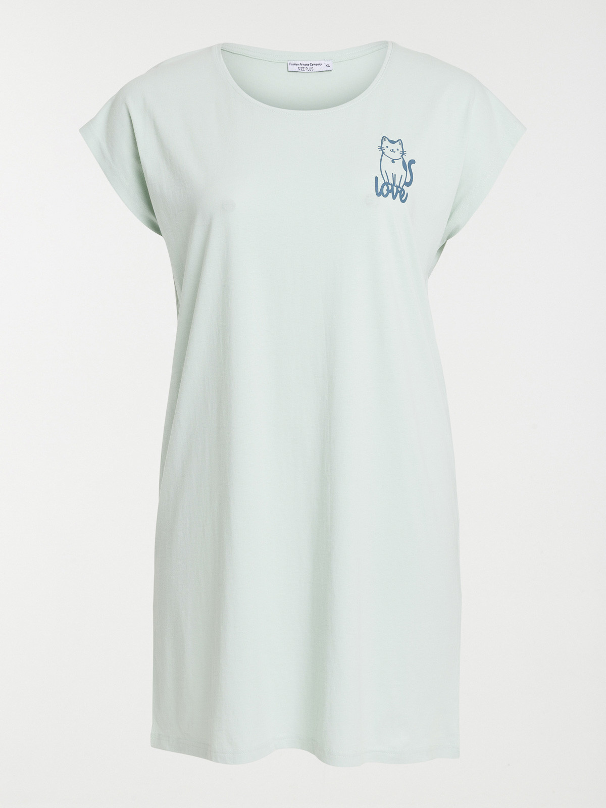 Chemise de nuit cat grande taille femme