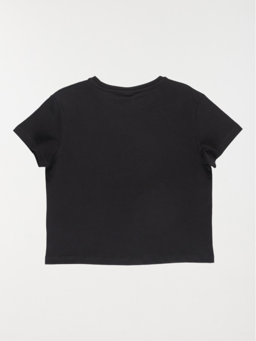 Tee-shirt Smiley fille noir...