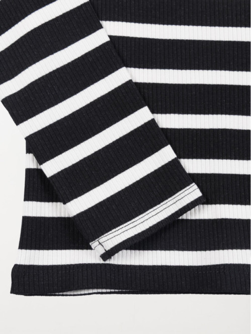 Tee-shirt rayé côtelé fille (XXS-M) Tee-shirt rayé côtelé fille (XXS-M)