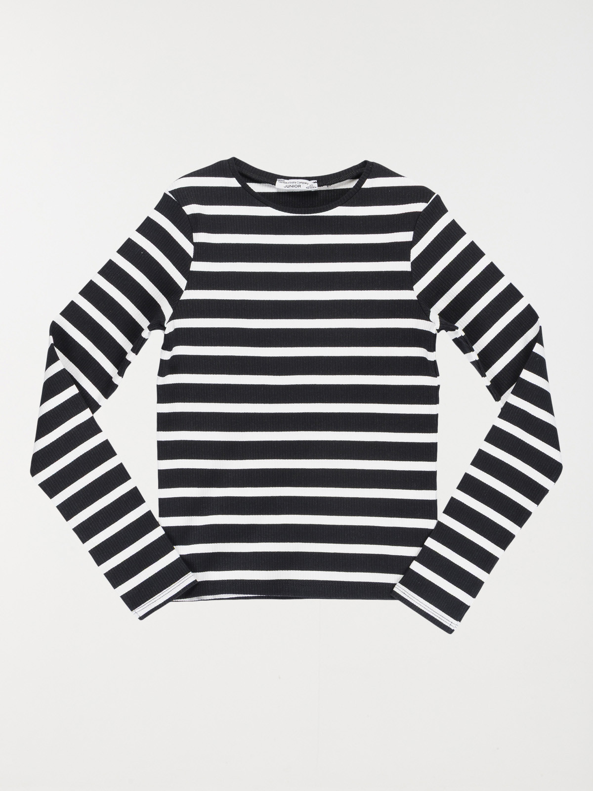 Tee-shirt rayé côtelé fille (XXS-M)