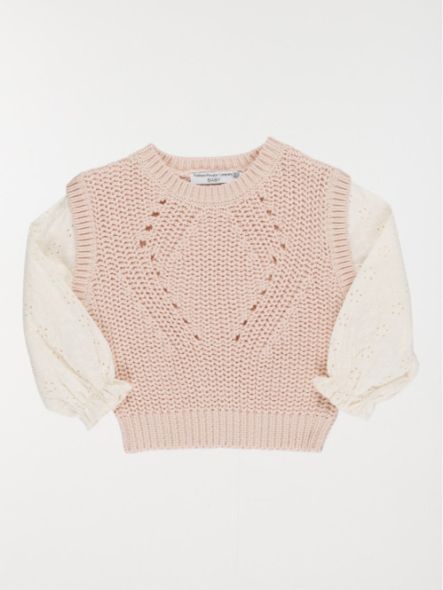 Pull fantaisie 2 en 1 fille (3-36M)