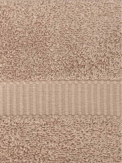 Serviette de toilette taupe 50 x 90 cm