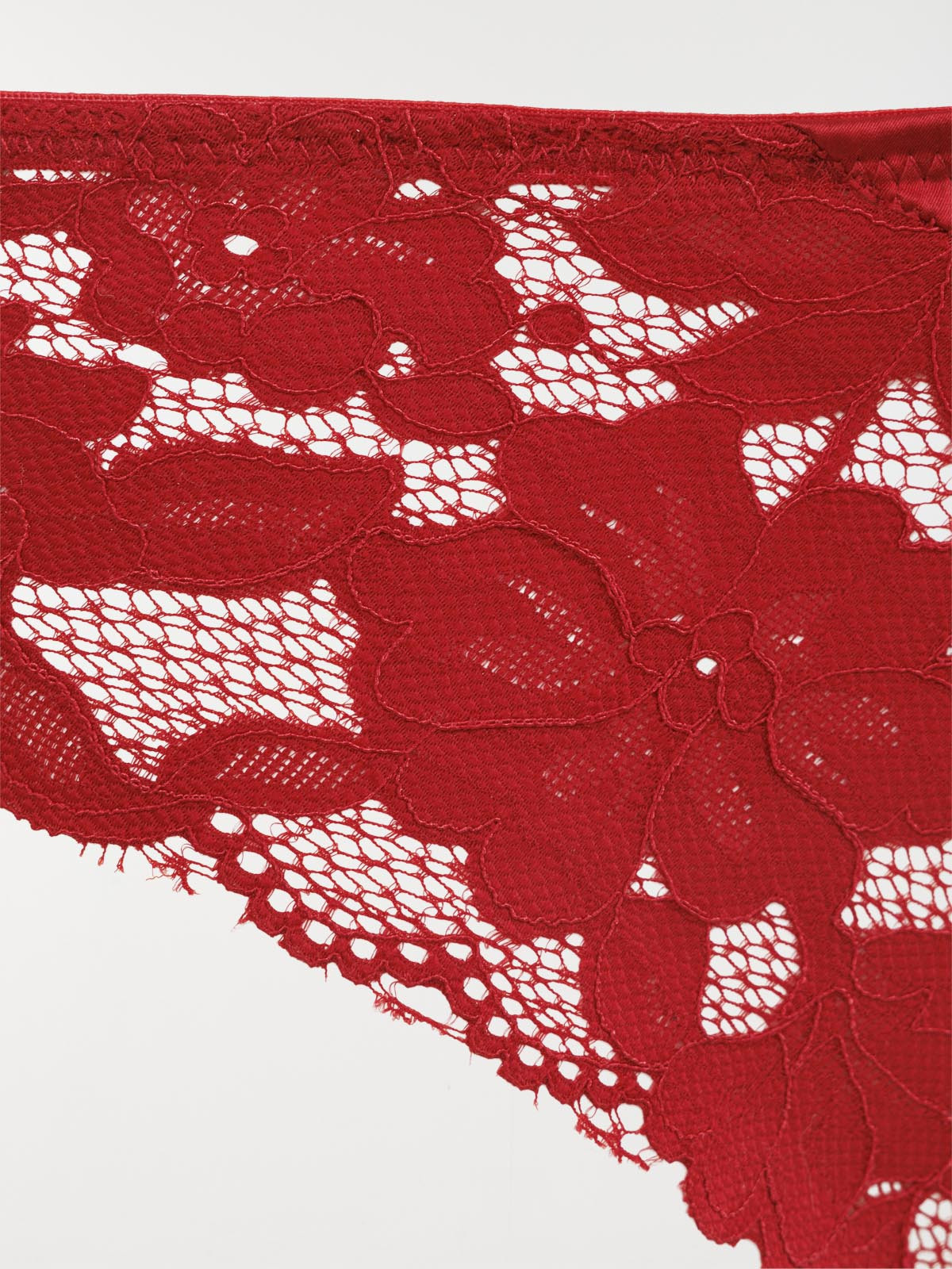 Tanga dentelle fleurie femme (S-XL)