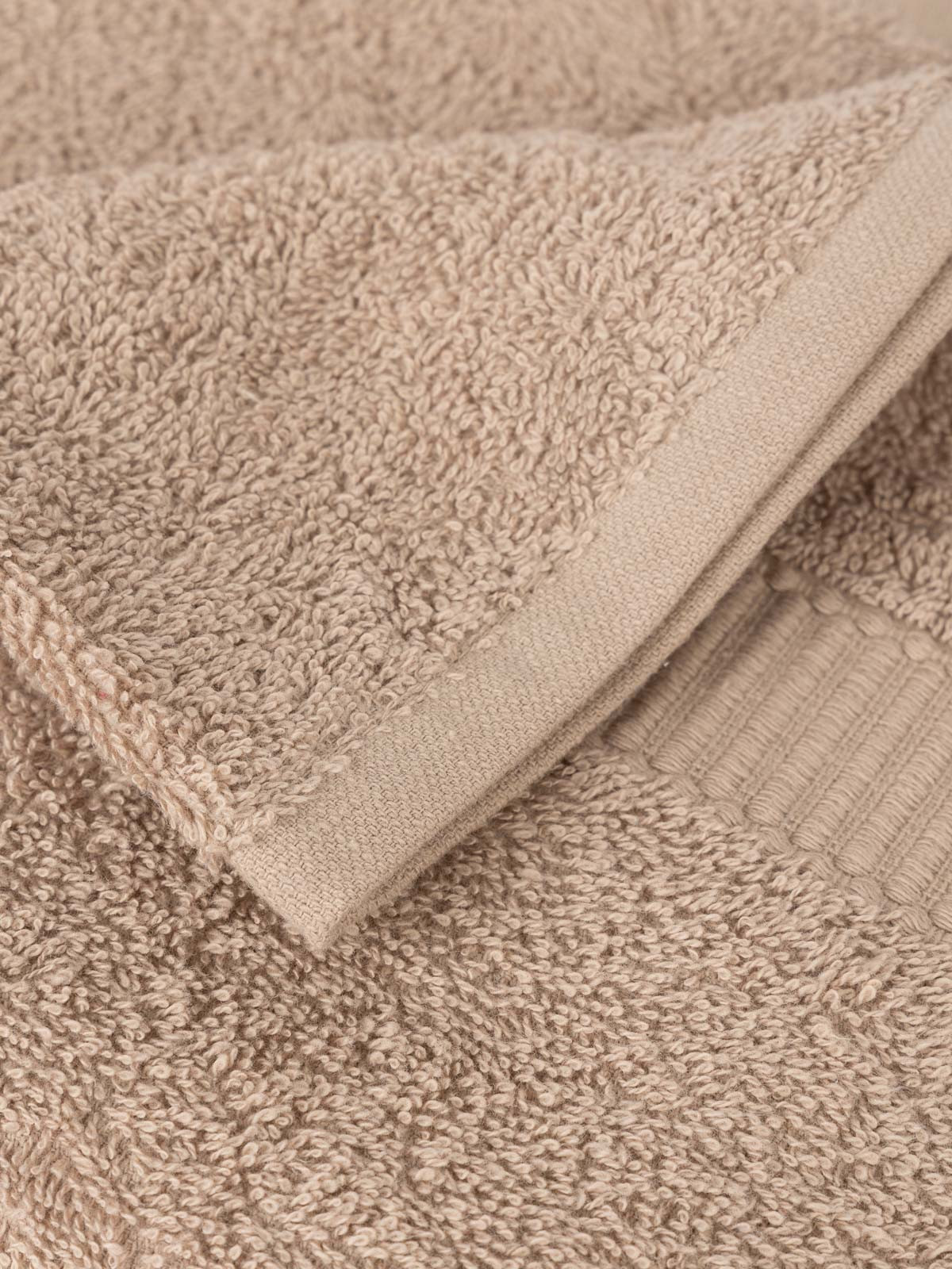 Serviette de toilette taupe 50 x 90 cm