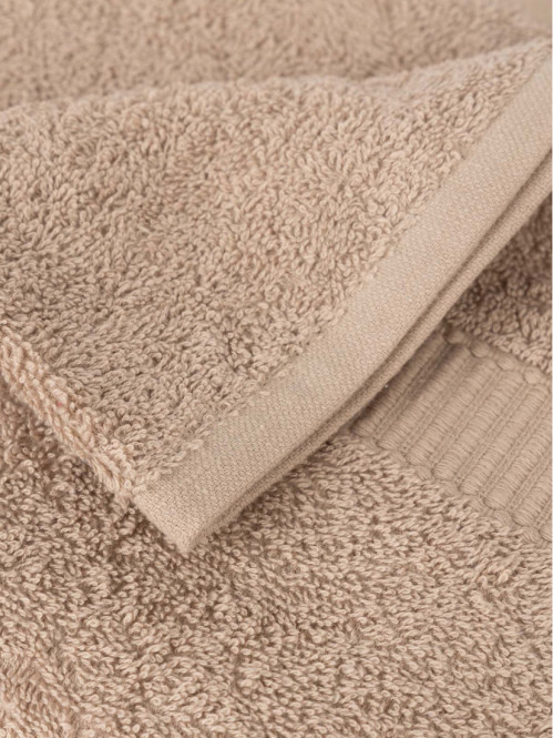 Serviette de toilette taupe 50 x 90 cm