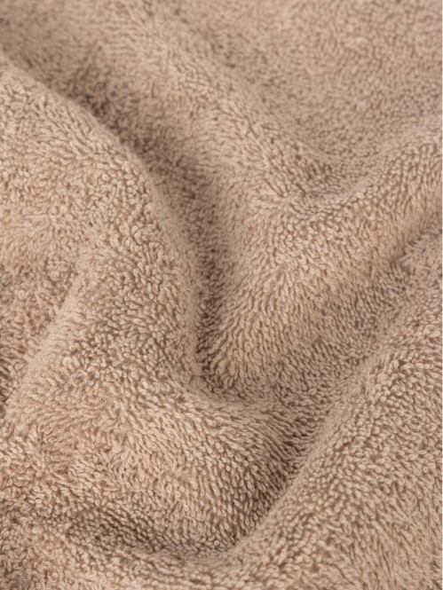 Serviette de toilette taupe 50 x 90 cm