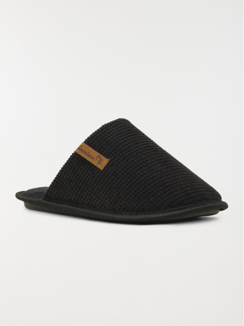Chaussons mules noirs homme...