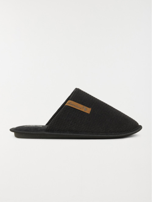 Chaussons mules noirs homme...