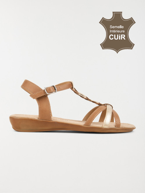 Sandales femme bride tressée (36-41)