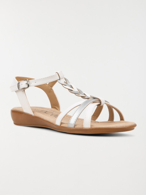 Sandale blanche femme (36-41)