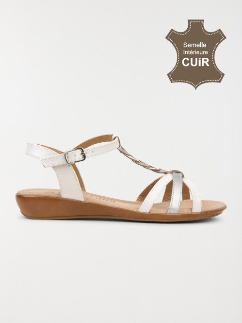 Sandale blanche femme (36-41)