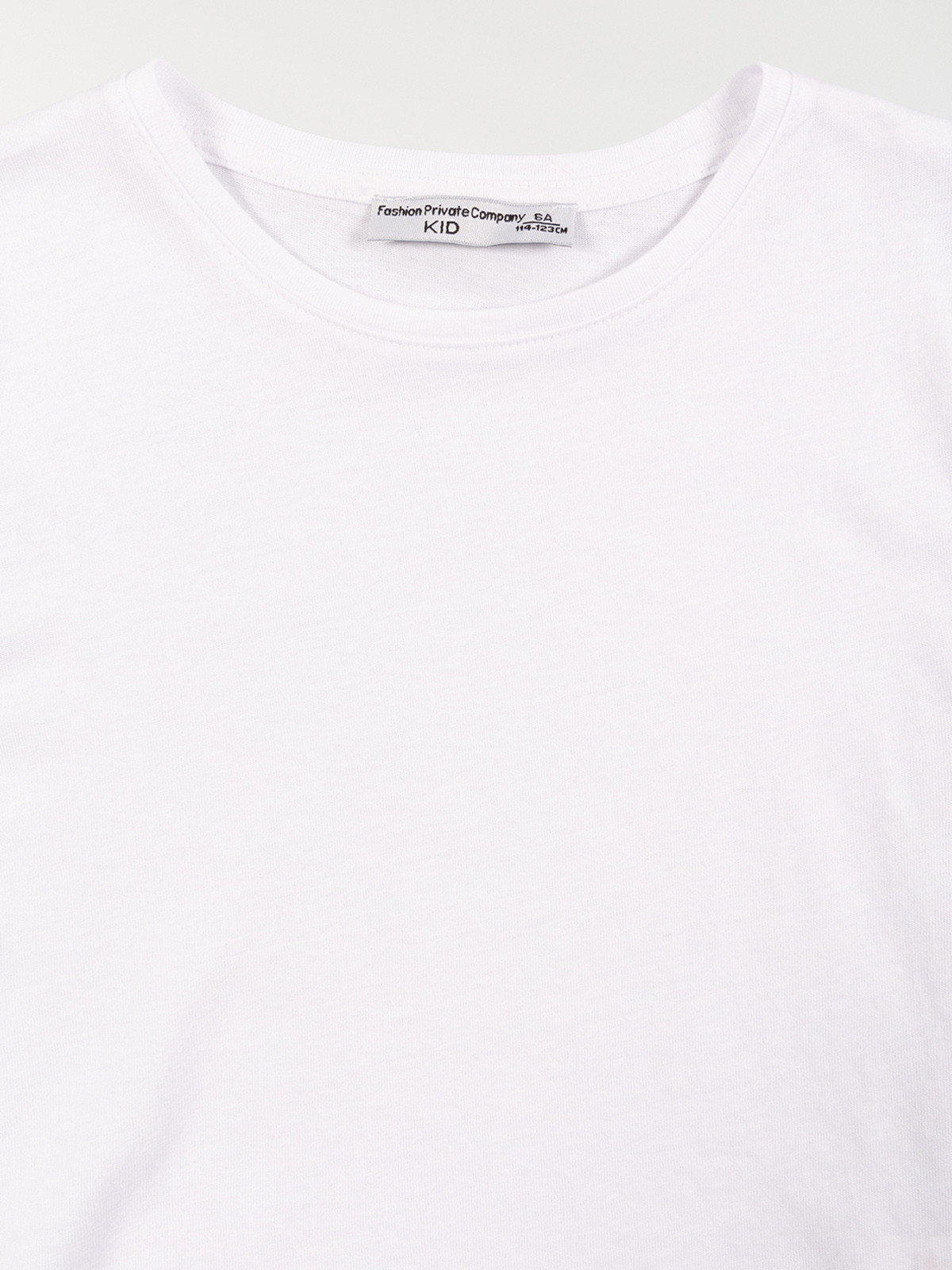 T-shirt basique uni blanc fille (3-12A) T-shirt basique uni blanc fille (3-12A)