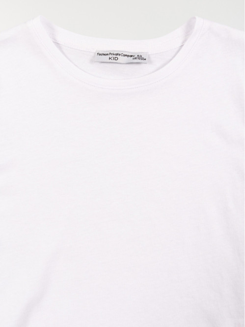 T-shirt basique uni blanc...