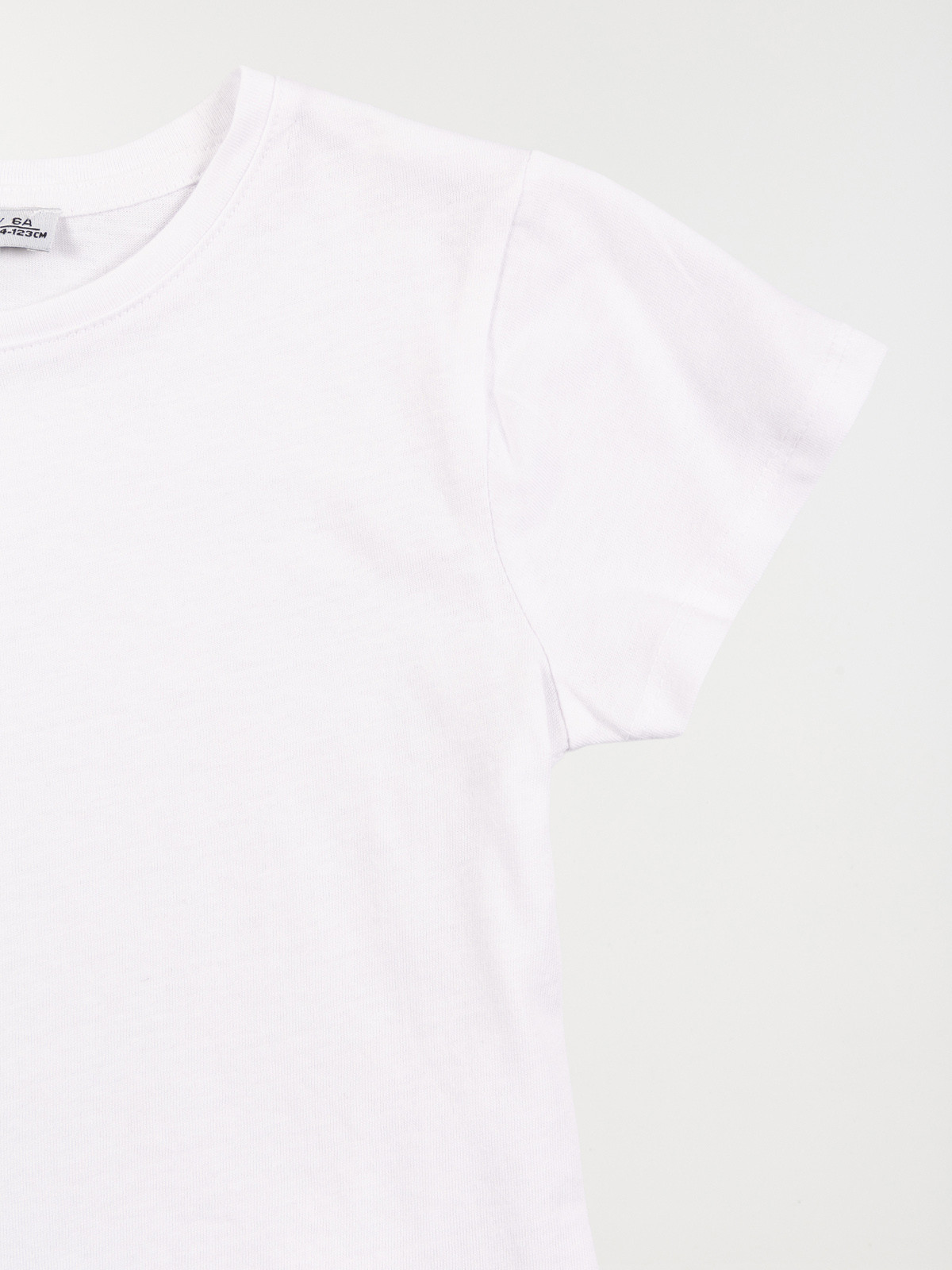 T-shirt basique uni blanc fille (3-12A) T-shirt basique uni blanc fille (3-12A)