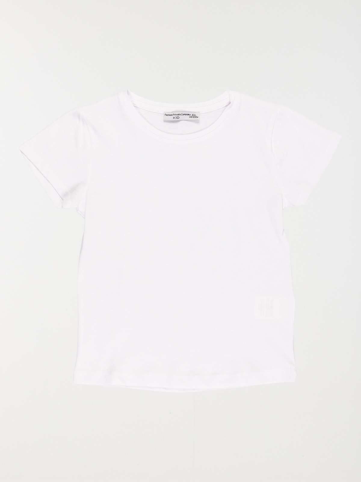 T-shirt basique uni blanc fille (3-12A) T-shirt basique uni blanc fille (3-12A)